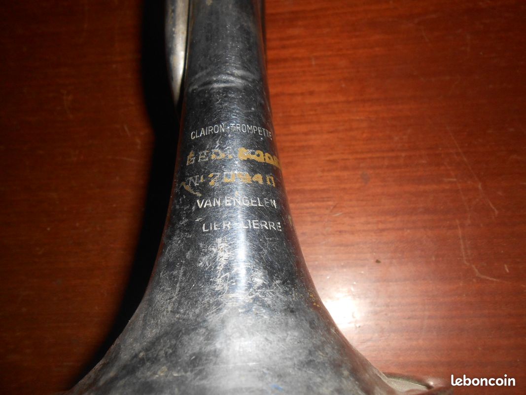 Rare ancien clairon trompette Van Engelen Lierre Belgiuqe tout début XXe (image 5)