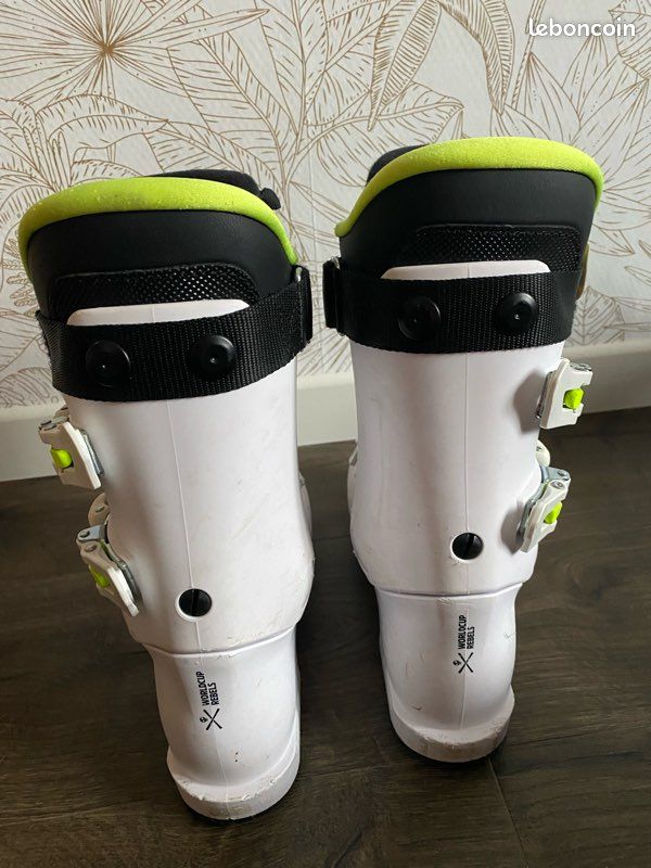 Chaussures De Ski Enfant Head Raptor 50, Taille 37 (mondopoint 23.5), Blanches, Occasion Désinfectées