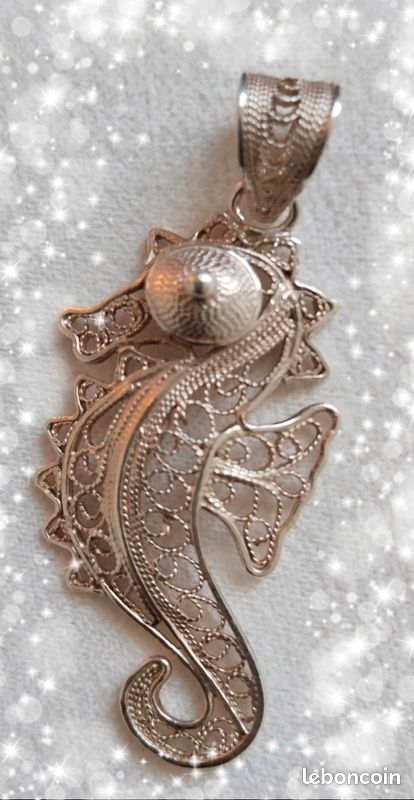 Pendentif Cheval En Argent Massif 925/000 - Bijou Mixte - Neuf Avec étiquette Bijouxia