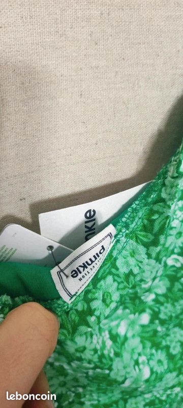 Robe fleurie verte Pimkie 40 (image 5)