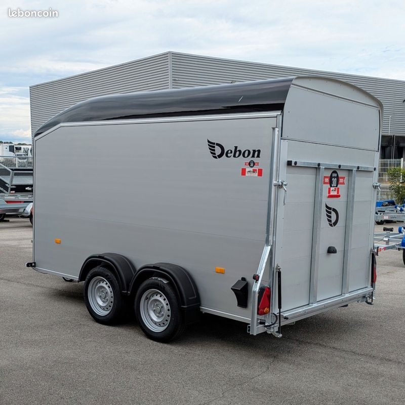 Remorque Fourgon Debon Roadster Blanc 700 - 2600 kg PTAC Aluline (image 5)