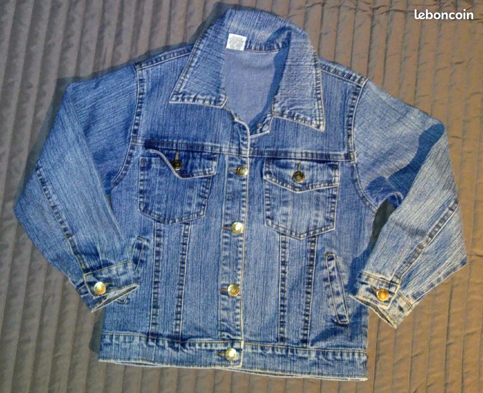 Veste en jeans bleue 8 ans (image 1)