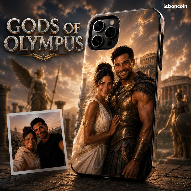 Coque de téléphone personnalisée depuis votre photo – CoupleChevalier & Princesse Fantasy (image 8)