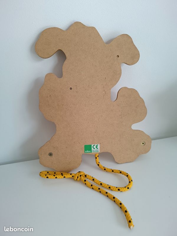 Rare porte-manteaux bois vintage Marsupilami par Vilac (image 3)