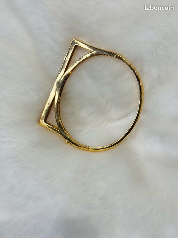 Bracelet doré et zircon (image 5)