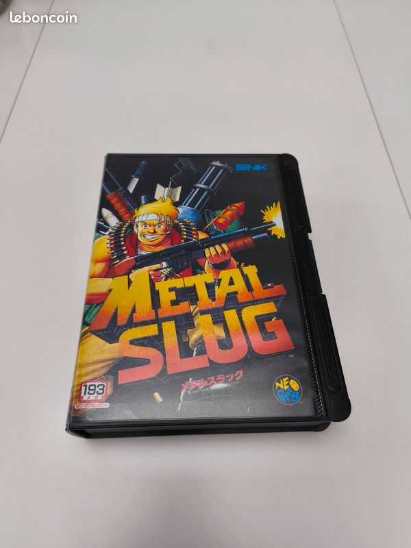 Autocollant Metal Slug Version Japon NEO GEO AES Neuf