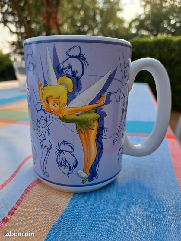Mug Personnalisé Enfant - Fée Clochette, Céramique, Fait Main, Micro-ondable