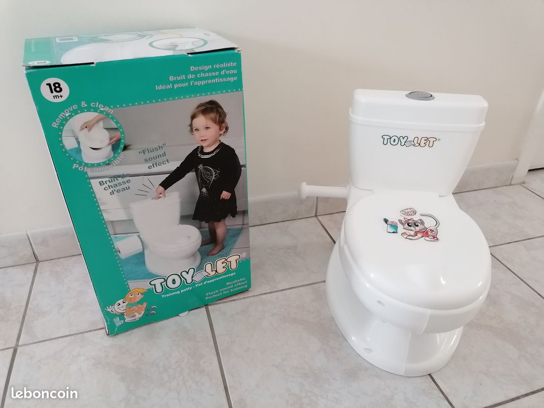 Toilettes D’Apprentissage Réalistes Pour Tout-Petits – Pot Anti-Éclaboussures Avec Son De Chasse D’Eau, Siège Élargi Et Rangement Papier Intégré