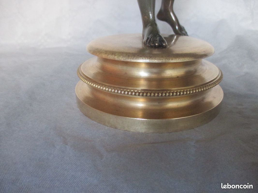 Ancienne sculpture bronze "Danseuse aux cymbales" (image 19)