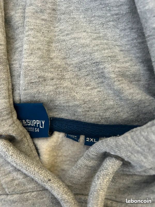 Sweat a capuche Superdy homme VL Hood M2000131A Navy