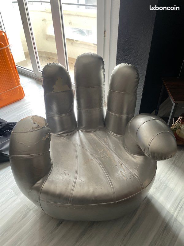 Fauteuil argenté main (image 3)