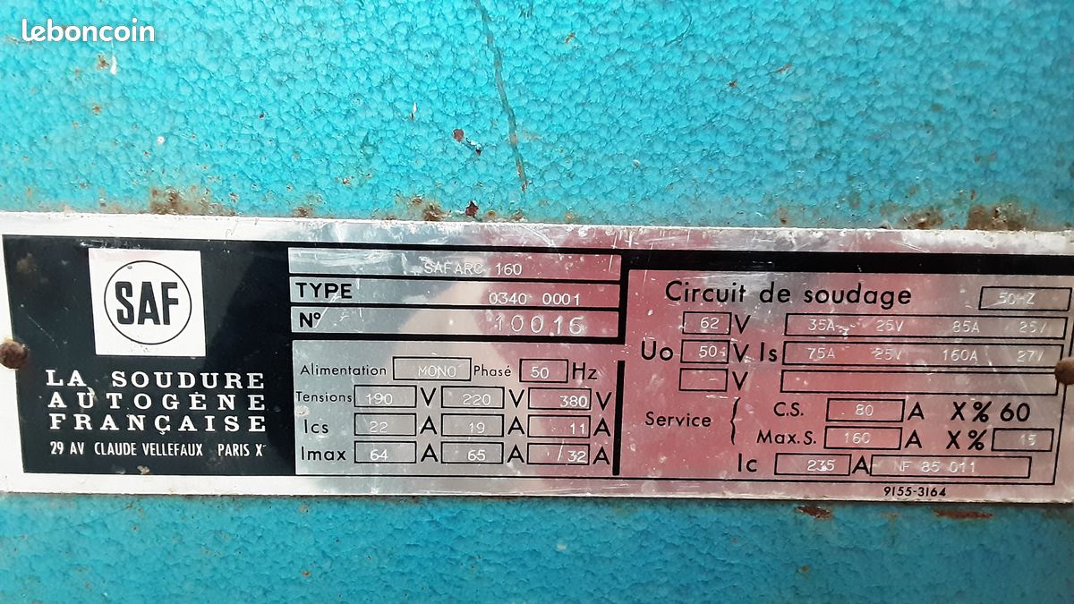 Poste à souder Safarc 160 (image 4)