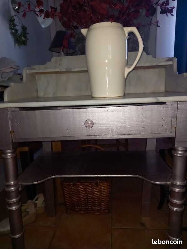 Table bois & marbre (image 1)
