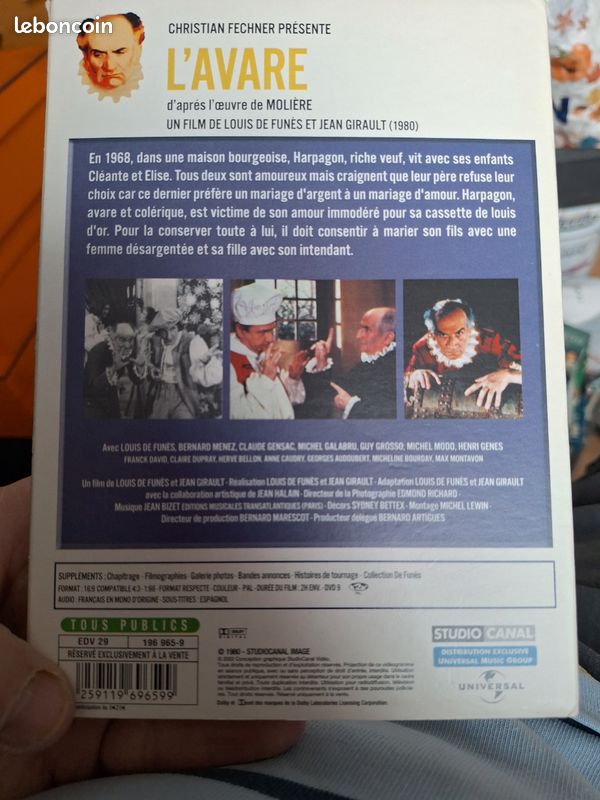 Dvd.louis de funds l avare (image 4)