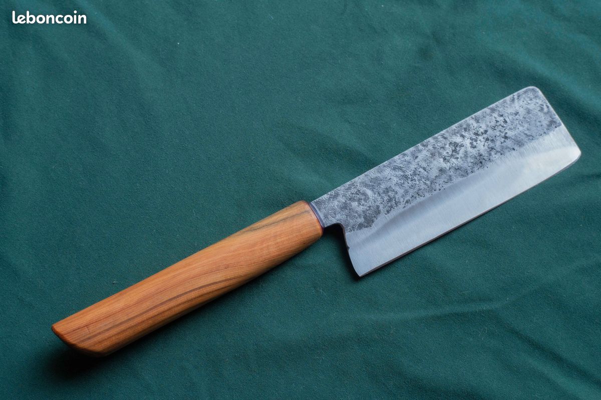 Couteau de cuisine artisanal - nakiri 12,5 cm (image 2)