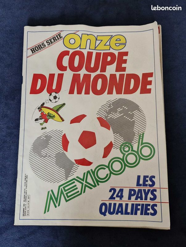 FOOTBALL ONZE HORS SÉRIE n°26 MUNDIAL MEXICO 1986 GUIDE DES 24 EQUIPES