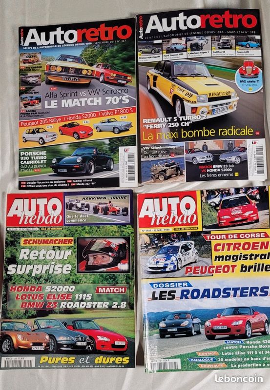 4 revues magazines S2000 Honda (image 1)
