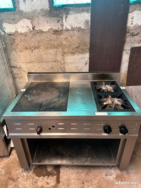 Piano 2 feux + plaque coupe feu gaz (image 1)
