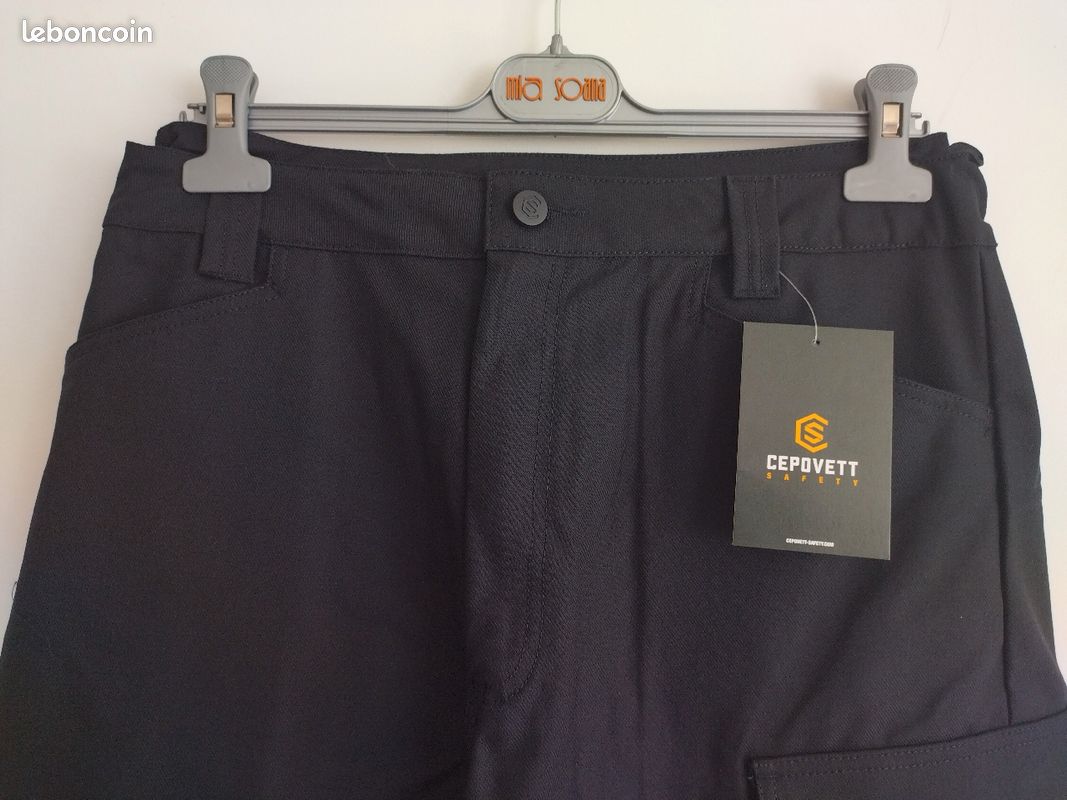 Pantalon professionnel neuf noir Cepovett taille 2 (image 4)