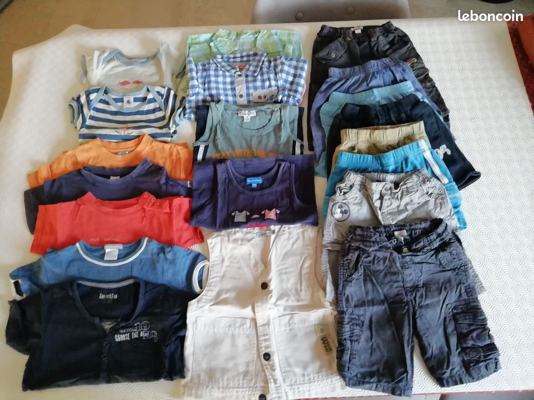 Vêtements 24 mois ou 2 ans garçon (56 pièces) (image 1)