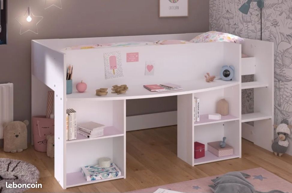 Lit enfant combiné 90x200 avec armoire (image 2)