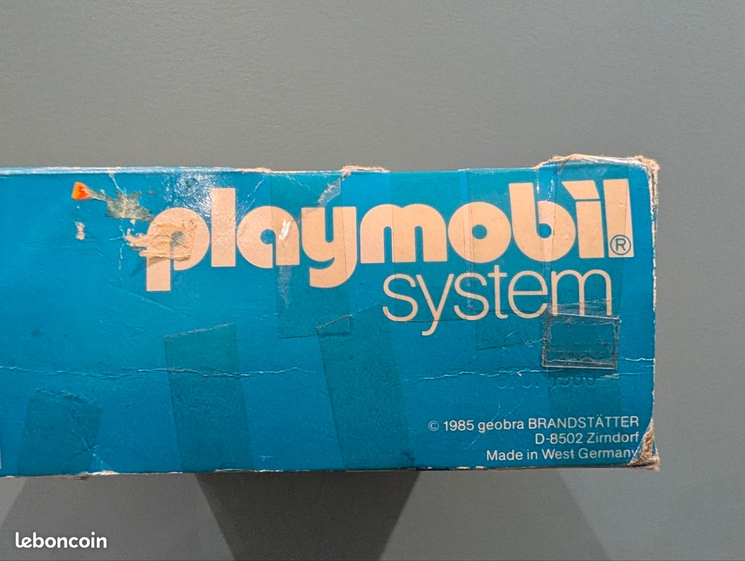 PLAYMOBIL BOÎTE VIDE seule 3358 voiture à pédale Geobra vintage de 1982