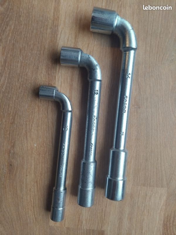 Lot 13 Clés à Pipe Anciennes Facom Série 72 – Outillage Vintage Pro