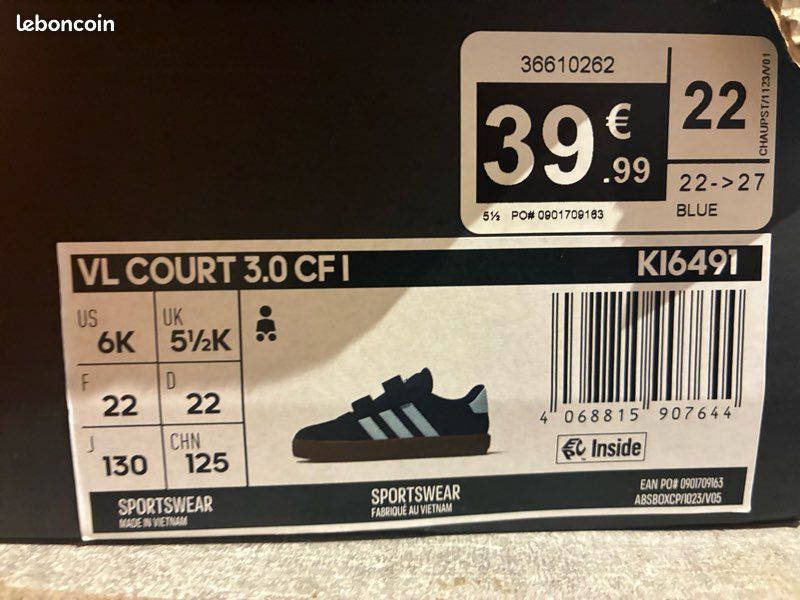 Chaussure garçon T22 adidas (image 6)