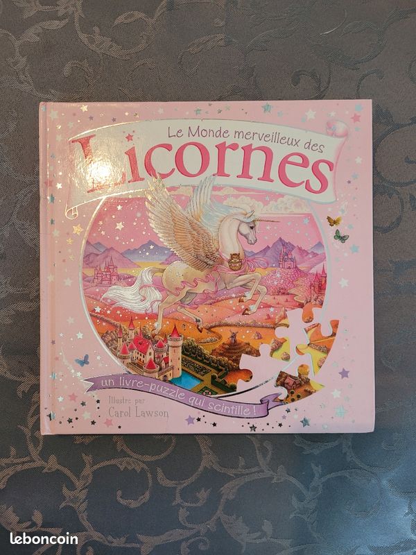 Livre puzzle "Le Monde merveilleux des Licornes" (image 1)