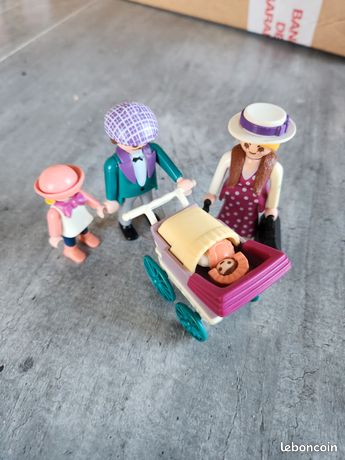 Playmobil 5510 – Famille Avec Poussette, Set Nostalgie D'occasion