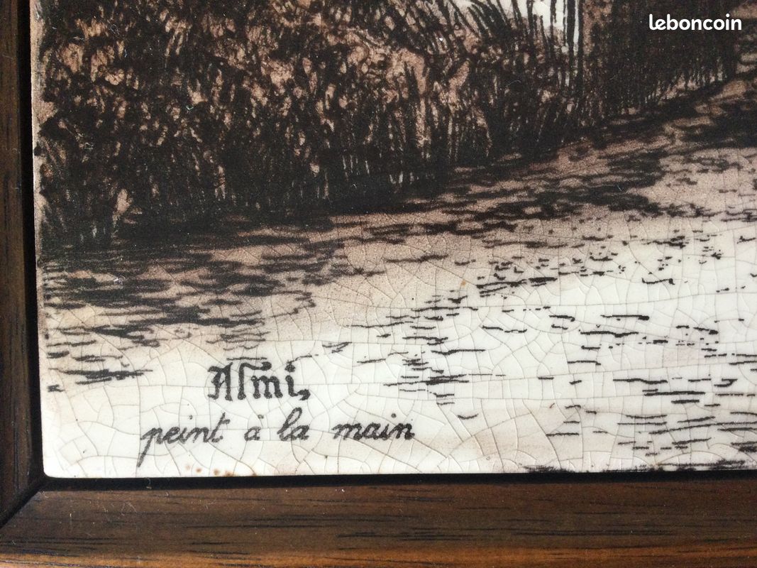 Tableau peinture sur céramique /Moulin à eau (image 3)