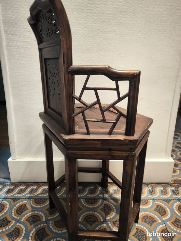 Chaise d'angle chinoise dynastie Qing (image 6)