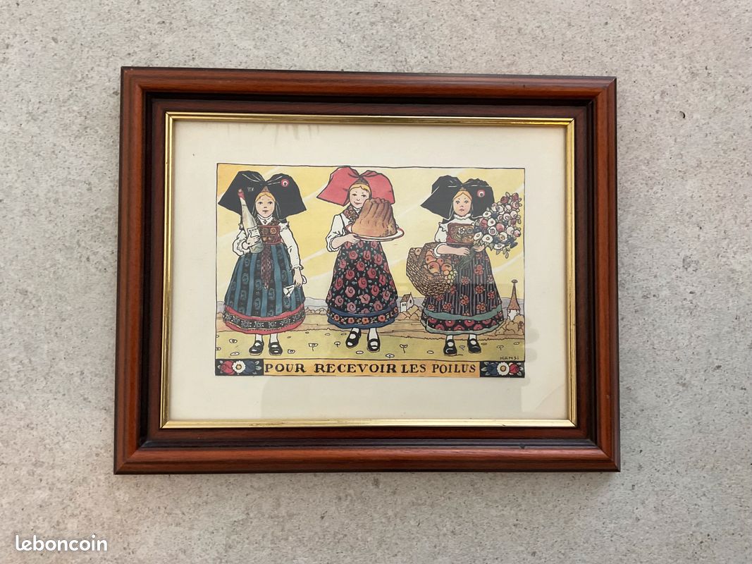Tableau en émaux la sérénade signé jb imbert