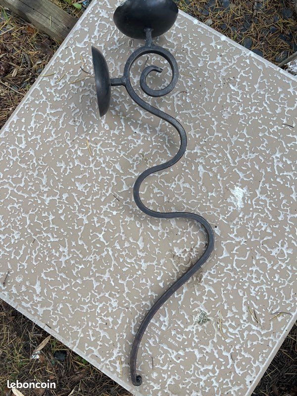 Applique bougeoir fer forgé (image 2)