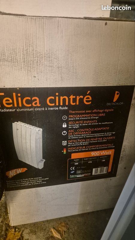 Radiateur Telica cintre 900w (image 1)