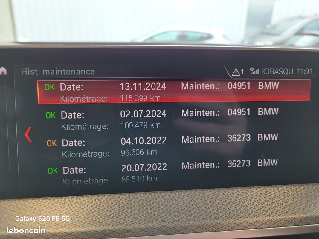 BMW X4 G02 xDrive30d 265 ch BVA8 M Sport X TVA RECUP (image 21)