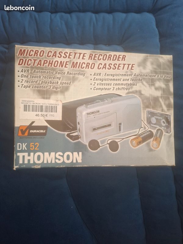 Dictaphone micro cassette thomson (image 1)