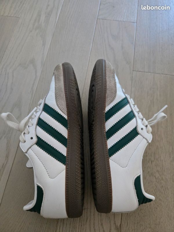 Samba Adidas blanc et vert - Chaussures Samba Adidas blanc et vert - Chaussures