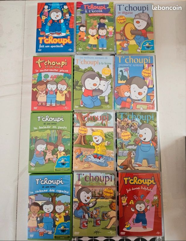 Lot de 12 DVD de T'choupi (image 1)