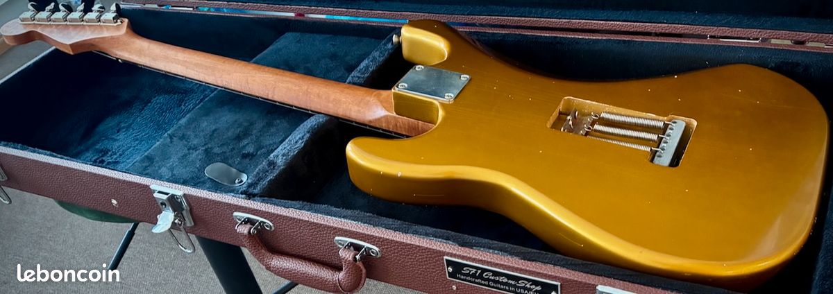 S71 Custom « Nitro S Vintage Firemist Gold ’76", Handwound Pickups. Made in USA (image 9)
