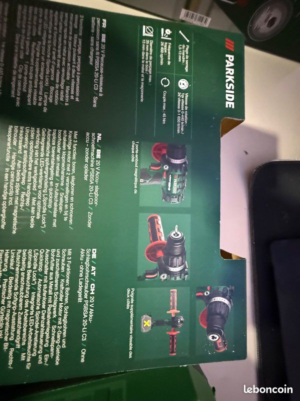 20 v perceuse visseuse à percussion sans fil SANS BATTERIE (image 3)