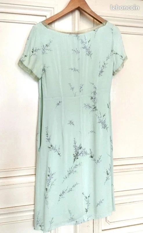Robe Longue été Cacharel T42 - Made In France, Boutons Devant, état Parfait
