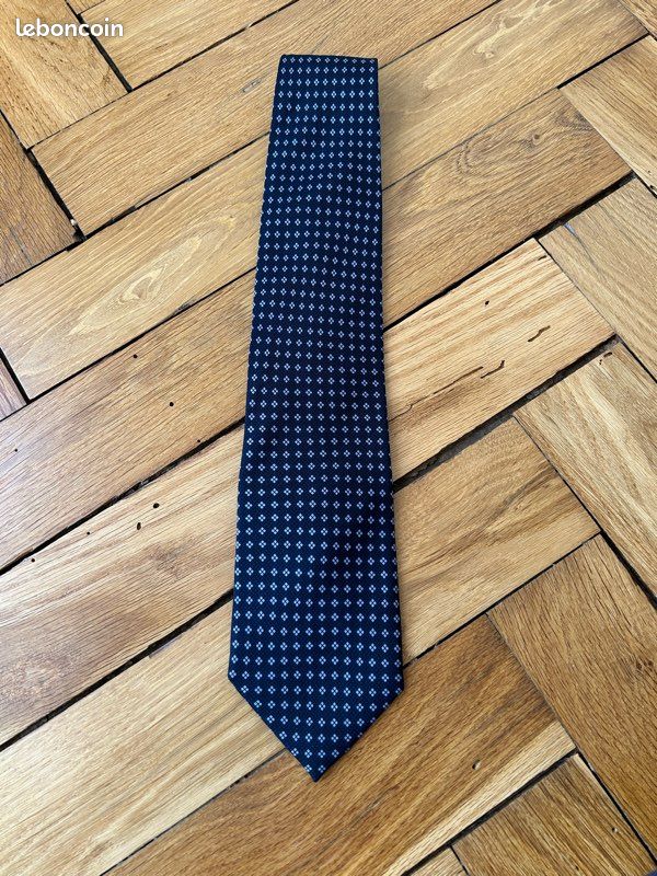 Cravate unie texturée - Bleu - Kiabi - 8.00
