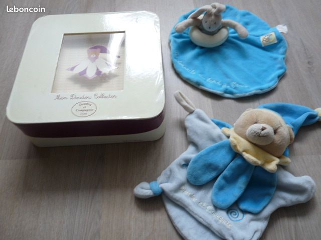 Doudou lapin rose, peluches (paris), tapis éveil avec arceau (image 5)