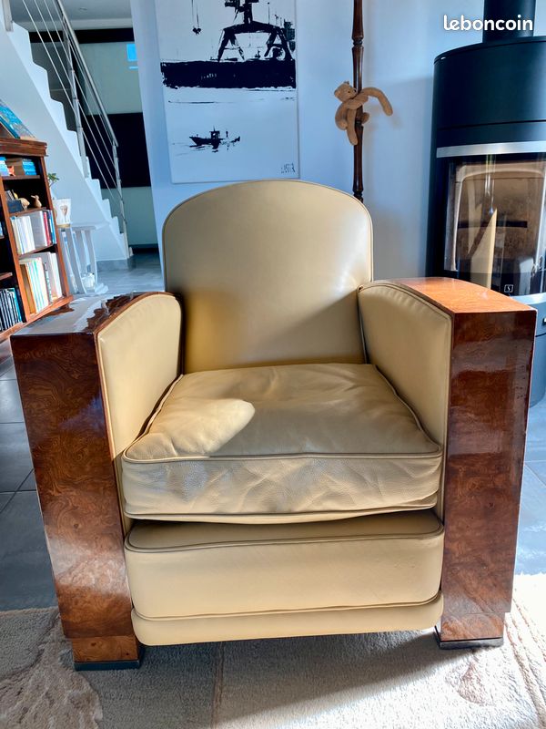 Paire de fauteuils Club Art Déco (image 1)