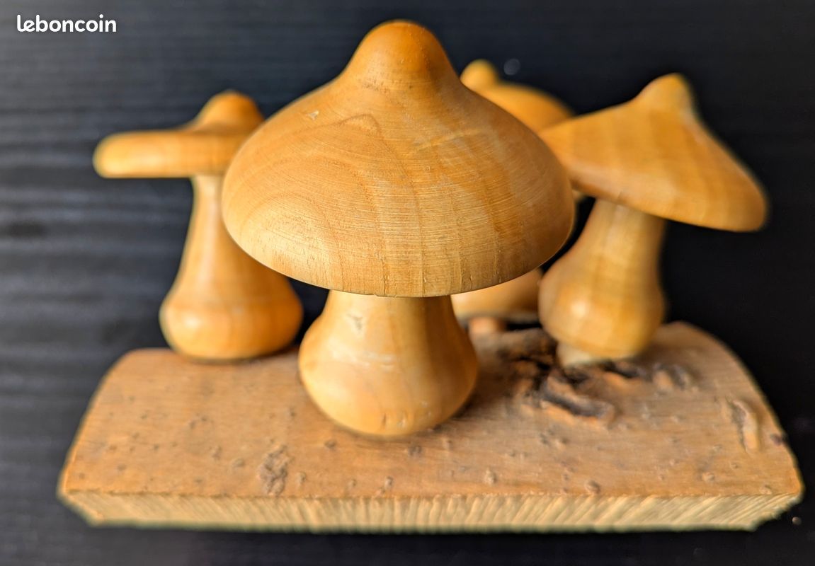 Champignons en bois tourné (image 3)
