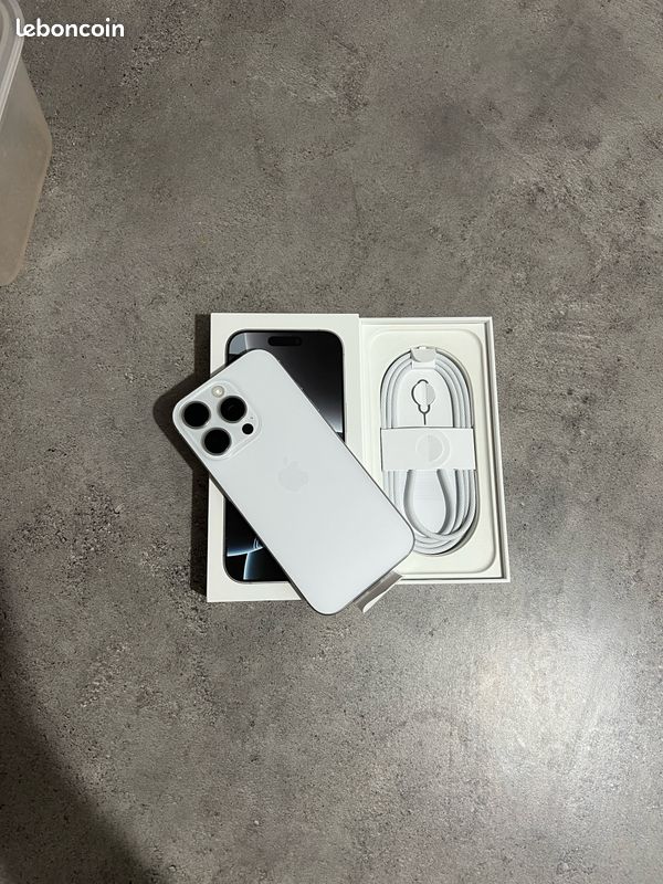 [Vendu] IPhone 16 Pro 128 Go Titane Blanc Neuf (image 1)