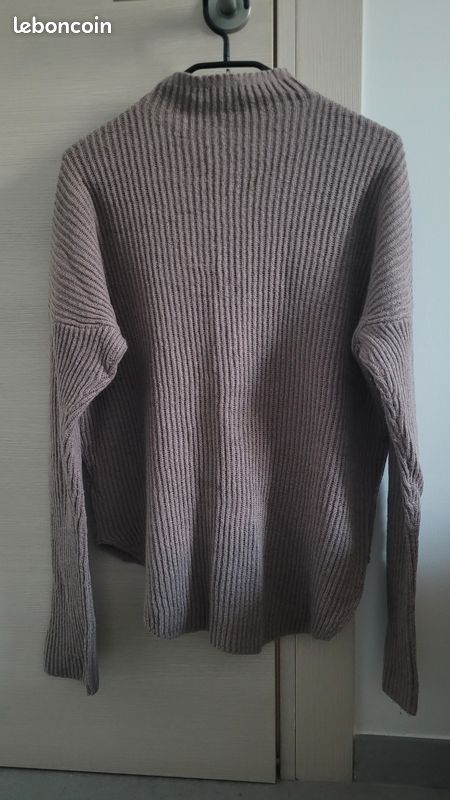 Pull crème marron (image 2)