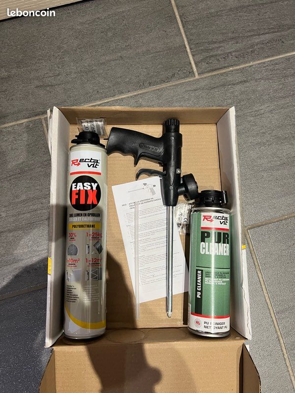 Rectavit esayfix polyurethane neuve avec pistolet et nettoyant (image 3)