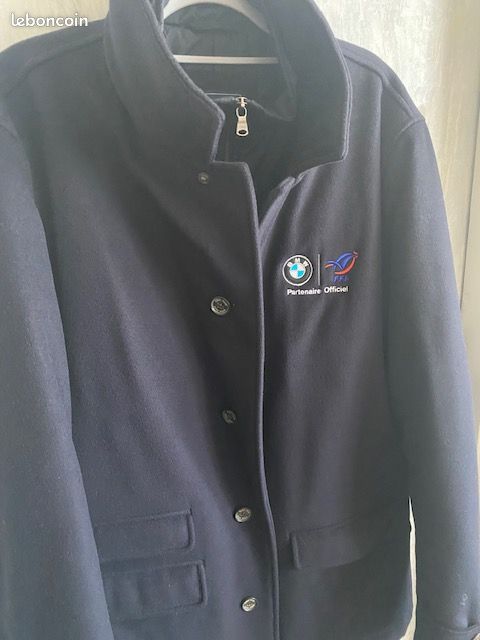 Veste Manteau Eden Park – Noir – Taille L – Rugby XV Maillot – Vintage Hiver